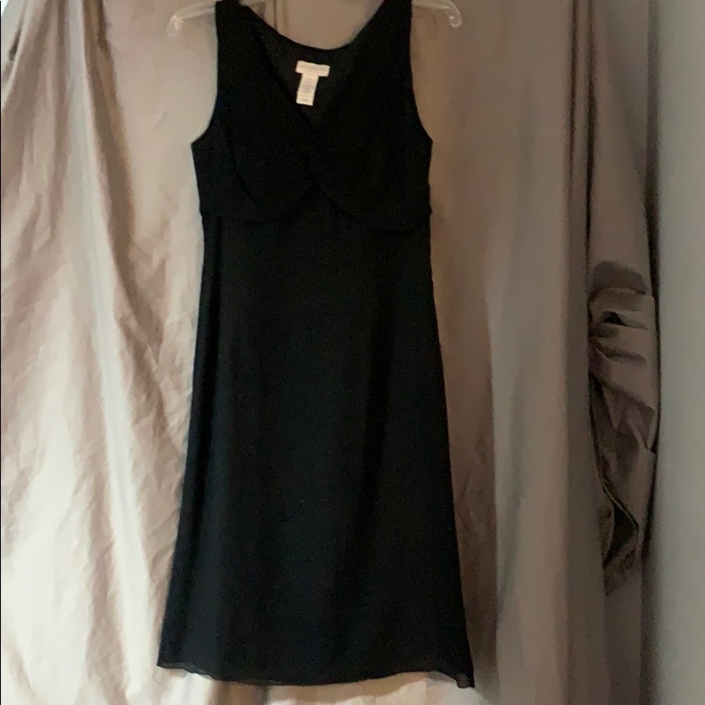 Liz Claiborne 100% silk little black dress.